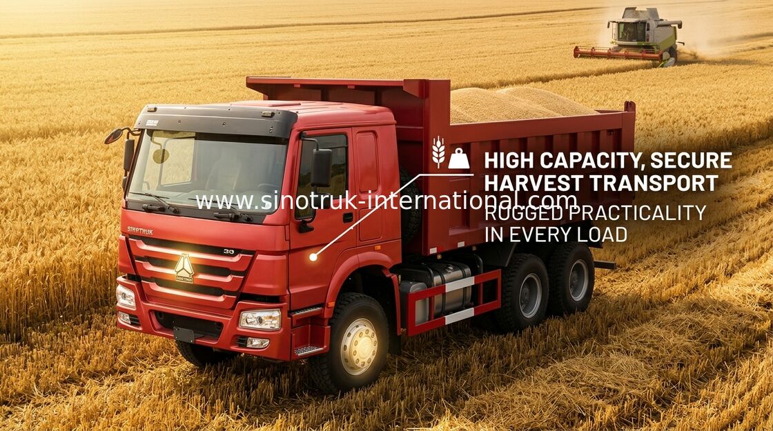 Camion à benne basculante de Sinotruk Howo LHD 371 HP tonnes euros 2 de camion à benne basculante lourd de 25 - 40
