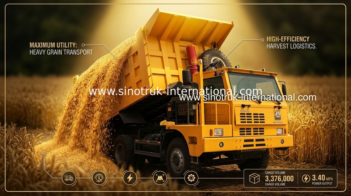 camion à benne basculante de verseur d'exploitation de 6X4 LHD 371HP 70 tonnes de SINOTRUK HOWO pour l'industrie minière