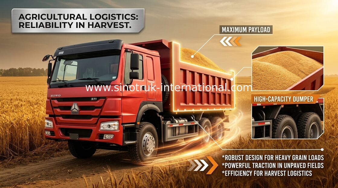 Camion à benne basculante de verseur de SINOTRUK HOWO 371HP 8X4 LHD 31tons 20-30CBM ZZ3317N3567W