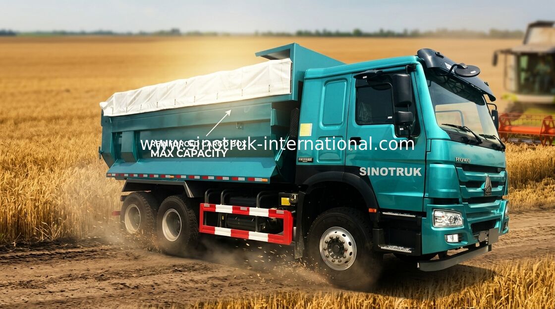 Camion à benne basculante de roue des déchets 10 de construction, camion- de Howo de l'euro 2 de travaux publics
