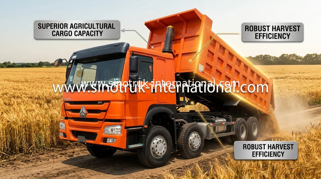 Le camion- SINOTRUK HOWO 371HP 12 roule LHD 31 tonnes de 20-30CBM ZZ3317N3567W