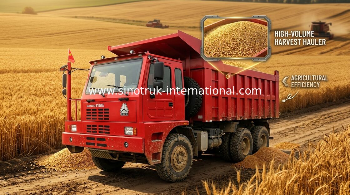 Camion à benne basculante de verseur de moteur de D12.42 420HP, camion à benne basculante de Dix rouleurs 6X4