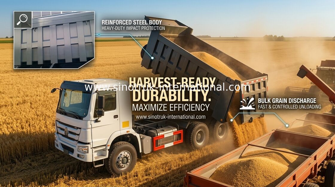Roues professionnelles du camion à benne basculante de verseur RHD 10 avec la norme d'émission de l'euro 2