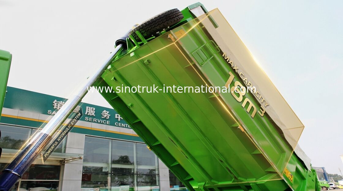 10 type élevé d'entraînement du × 4 du camion à benne basculante de Sinotruk Howo de capacité de chargement de roues 6
