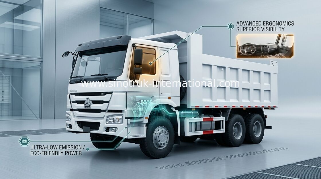 Camion à benne basculante de verseur de SINOTRUK HOWO 6X4 371HP LHD 25tons 10-25CBM ZZ3257N3847A