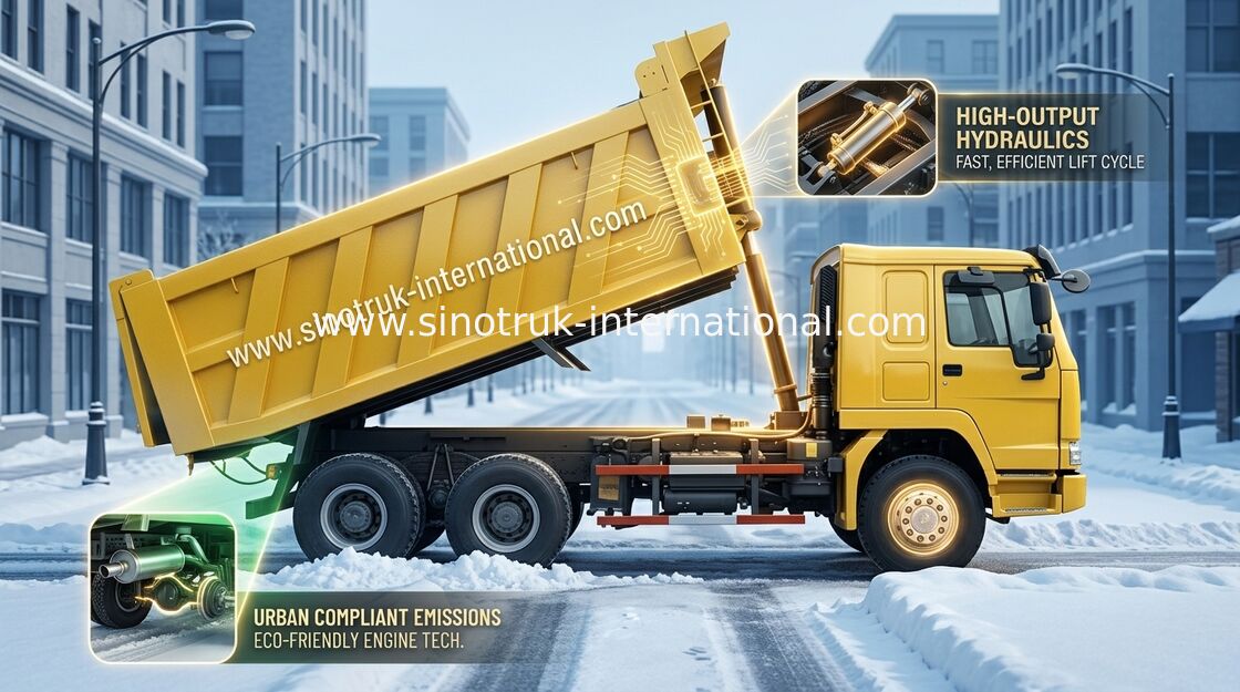 Camion à benne basculante de verseur SINOTRUK HOWO 6X4 LHD 371HP 25tons 10-25CBM ZZ3257N3847A