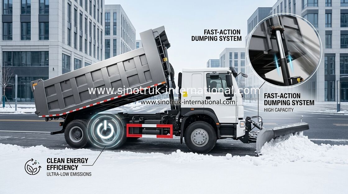 Camion à benne basculante de verseur SINOTRUK HOWO 25tons 371HP 10wheels LHD 10-25CBM ZZ3257N3647A