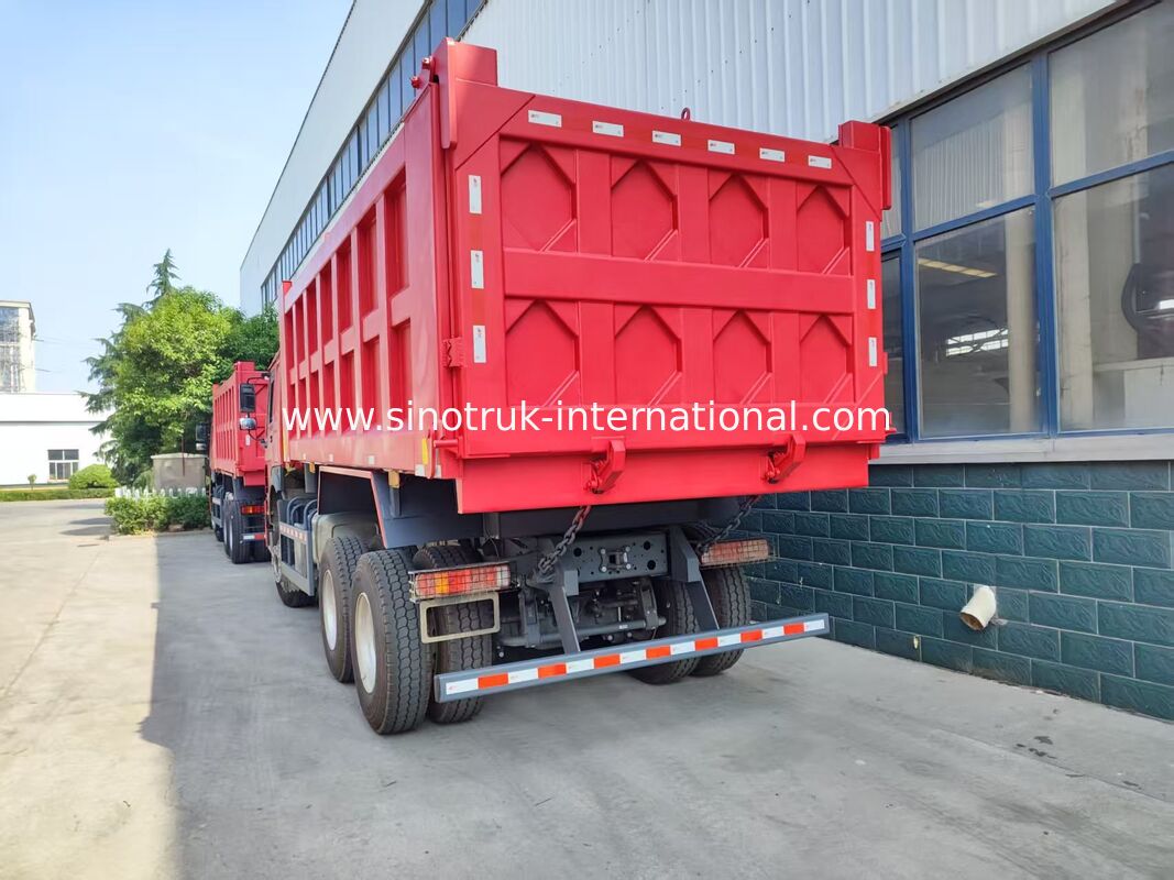 Poids lourd roux 6*4 camion à bascule 20 mètres cubes 371 ch moteur, 40-50 tonnes de charge utile pour le transport de mines