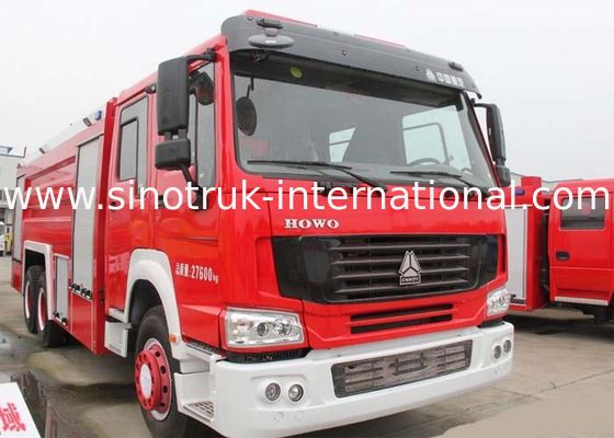 15CBM LHD 290HP Fire Fighting Truck , SINOTRUK HOWO Tanker Fire Truck