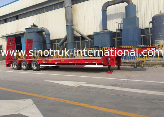 13000*3000mm Semi Trailer Truck 3 Axles 60-80 Tons 17m Mn Steel