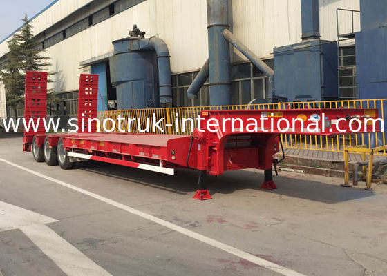 13000*3000mm Semi Trailer Truck 3 Axles 60-80 Tons 17m Mn Steel