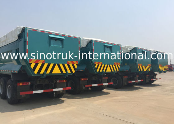 25 Tons 6x4 Sinotruk Howo Dump Truck WD615.47 371HP Adjustable Steering Wheel