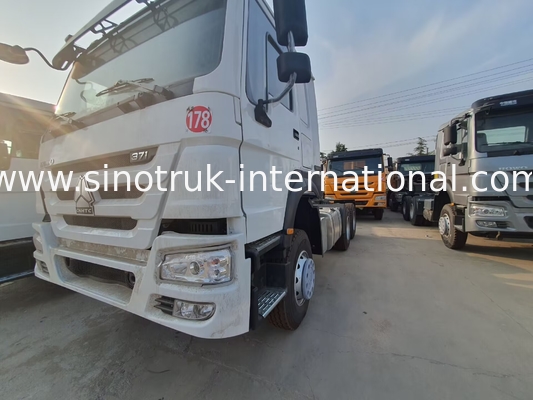 HOWO A7 Camion tracteur d'occasion LHD 6X4 Euro 2 371 ch avec direction hydraulique assistée