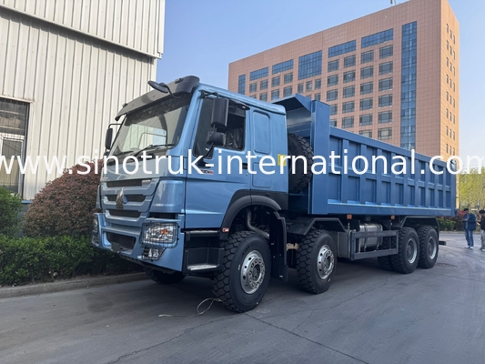 Sinotruk Howo 8x4 à 380 chevaux 12 roues HW76 ZZ3317V3567B1R RHD élégant bleu