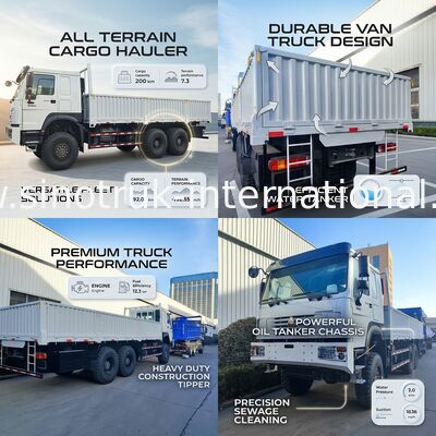 Débloquez la puissance et la polyvalence tout conquérant blanc HOWO 6x6 400HP hors route camion de marchandises