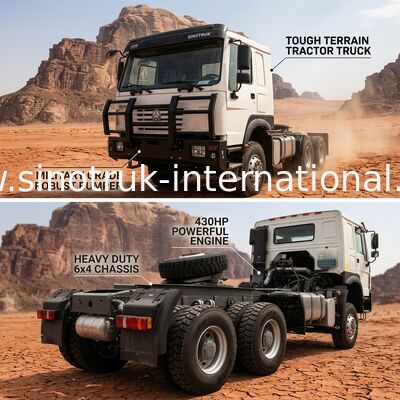 SINOTRUK 430 chevaux tracteur 6 × 4 avec pare-chocs militaire