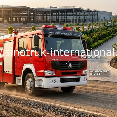 camion SINOTRUK HOWO 10CBM 290HP de lutte contre l'incendie de 4X2 LHD pour l'arrosage