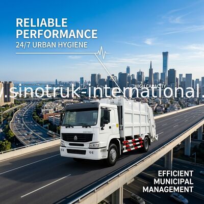 Véhicules arrières de récupération de place de camion à ordures/compacteur de chargeur d'International