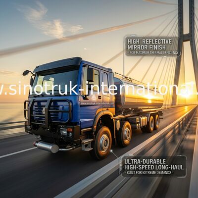 Camion de carburant HOWO 8*4 400HP LHD robuste avec système à double réservoir de 40 CBM pour la distribution de carburant longue distance
