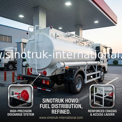 SINOTRUK HOWO 4X2 6 roues Cisterne pétrolière 5-6CBM