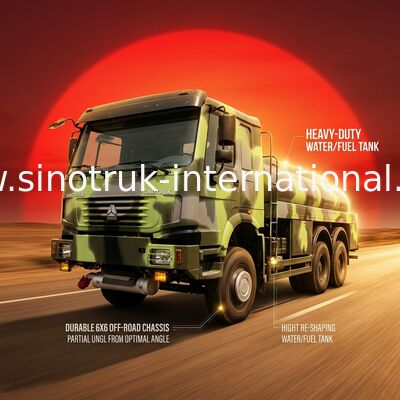 Camion de livraison d'essence et d'huile de la sécurité Euro2 ZZ2257N4657D1 HW76 avec le réservoir de haute résistance