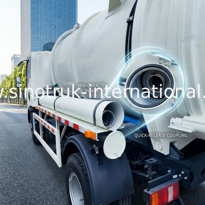 Camion de vidange léger 4x2, capacité 6 m³, 160 CV, pneus acier 8.00R20