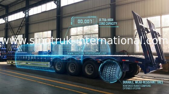 De transport camion de remorque spécial semi 80 tonnes 70 tonnes 60 tonnes longue durée de 50 tonnes