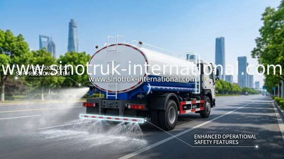 Le camion à réservoirs d'eau SINOTRUK bleu