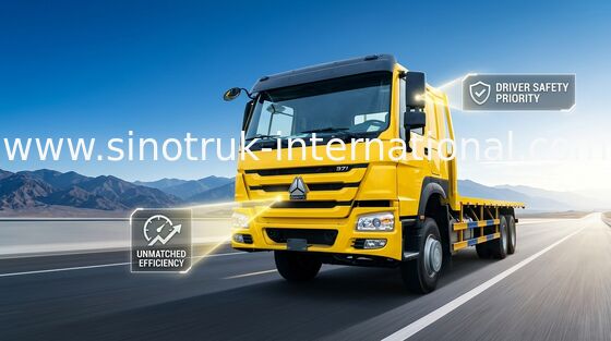 Long camion de cargaison de lit de LHD ZZ1257S4641W 371HP 7.65m