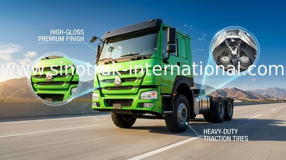 Véhicule de camion de vert du châssis SINOTRUK HOWO ZZ1257N4341W de camion de cargaison de Dropside