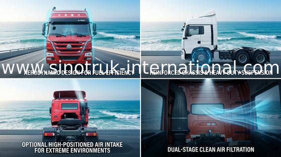 Camion SINOTRUK HOWO LHD 4X2 Euro2 380HP ZZ4187S3511V de tracteur