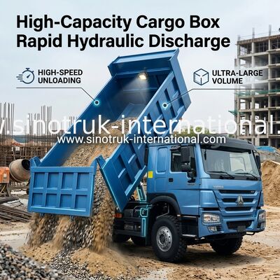 Sinotruk Howo 8x4 à 380 chevaux 12 roues HW76 ZZ3317V3567B1R RHD élégant bleu