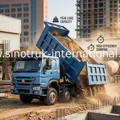Camion à bascule SINOTRUK HOWO 380HP 12 roues LHD 31 tonnes 20-30CBM ZZ3317N3567B1R