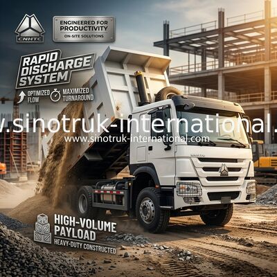 Grande capacité 27 mètres cubes 4 axes camion de décharge 400 chevaux pour un fonctionnement efficace