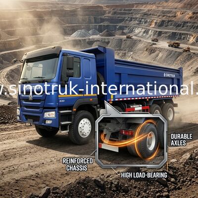 RHD 8×4 12 roues ZZ3317V3847B1R Haute puissance basse consommation de carburant380HP Blue HOWO