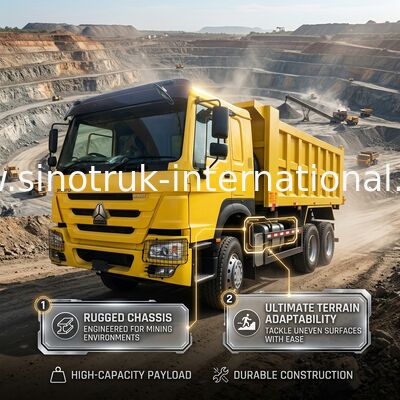 Sinotruk Howo déchargeuse à bascule Weichai 380hp 10 roues 6 × 4 Rhd 20CBM