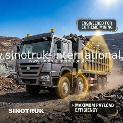 RHD 8×4 12 roues Haute puissance HOWO 26CBM camion à remontage 380HP Faible consommation de carburant