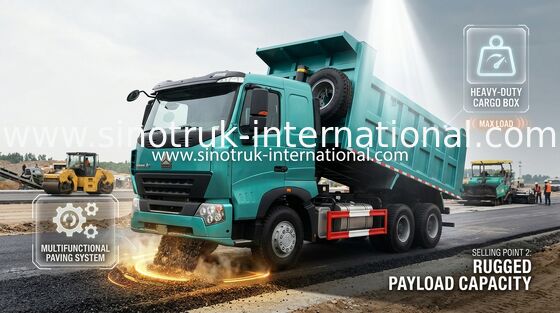 290HP du camion à benne basculante de verseur de construction de SINOTRUK HOWO A7 6 x 4 dans la couleur bleue