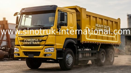 Camion à benne basculante de verseur de 10 roues avec 10 en avant et transmission de 2 inverses