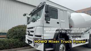 Livraison de béton robuste par camion malaxeur HOWO 371HP