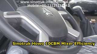 Performance de camion de mélangeur concret de Sinotruk Howo 10CBM haute