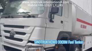 Performances résistantes de camion pétrolier de SINOTRUK HOWO 33CBM